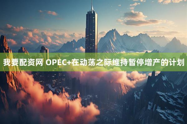 我要配资网 OPEC+在动荡之际维持暂停增产的计划